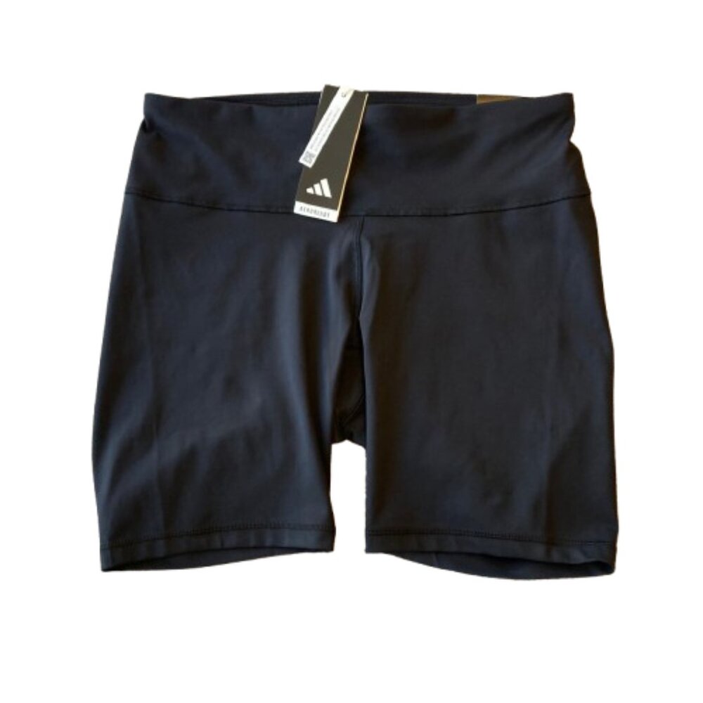 Adidas Optime Training Bike Shorts Womens Plus 1X Black HC2990 NWT